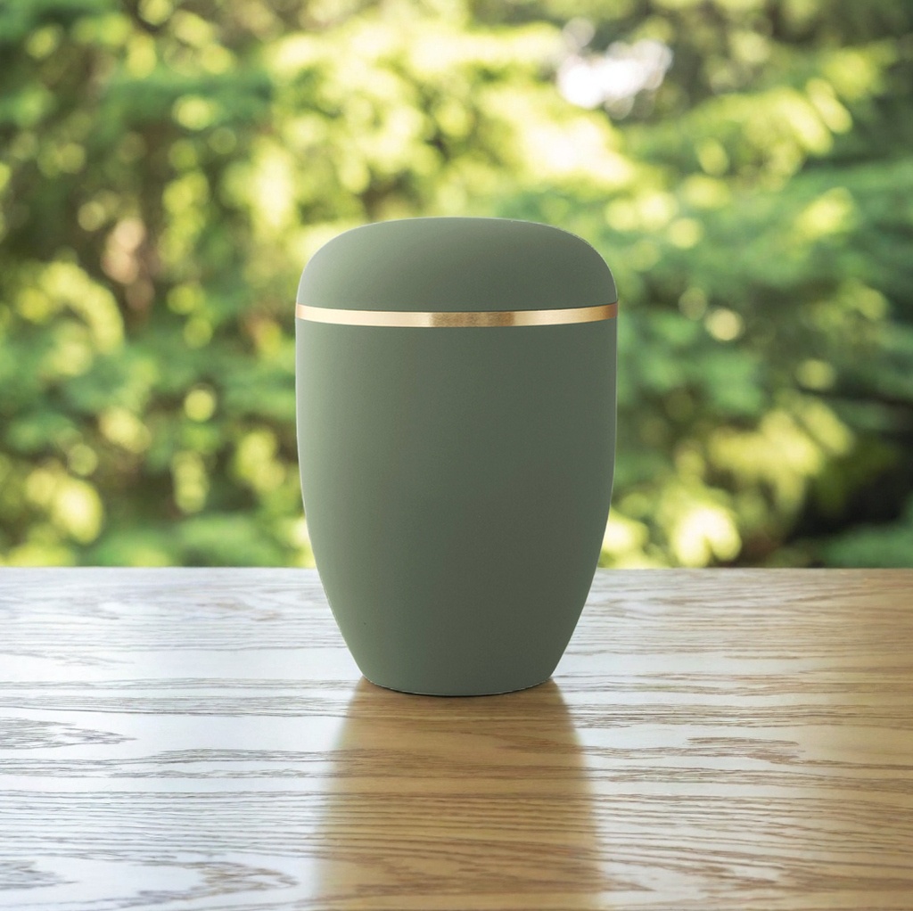 Urne olive zarter Goldrand